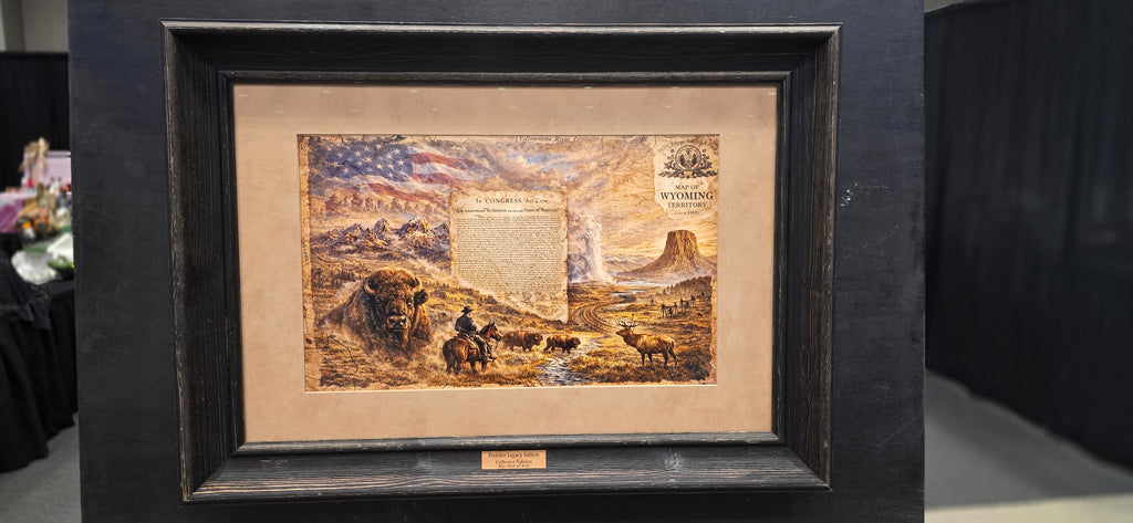 Wyoming Tribute to America Framed Piece - PRE-ORDER AS SOON AS 5/10/2026