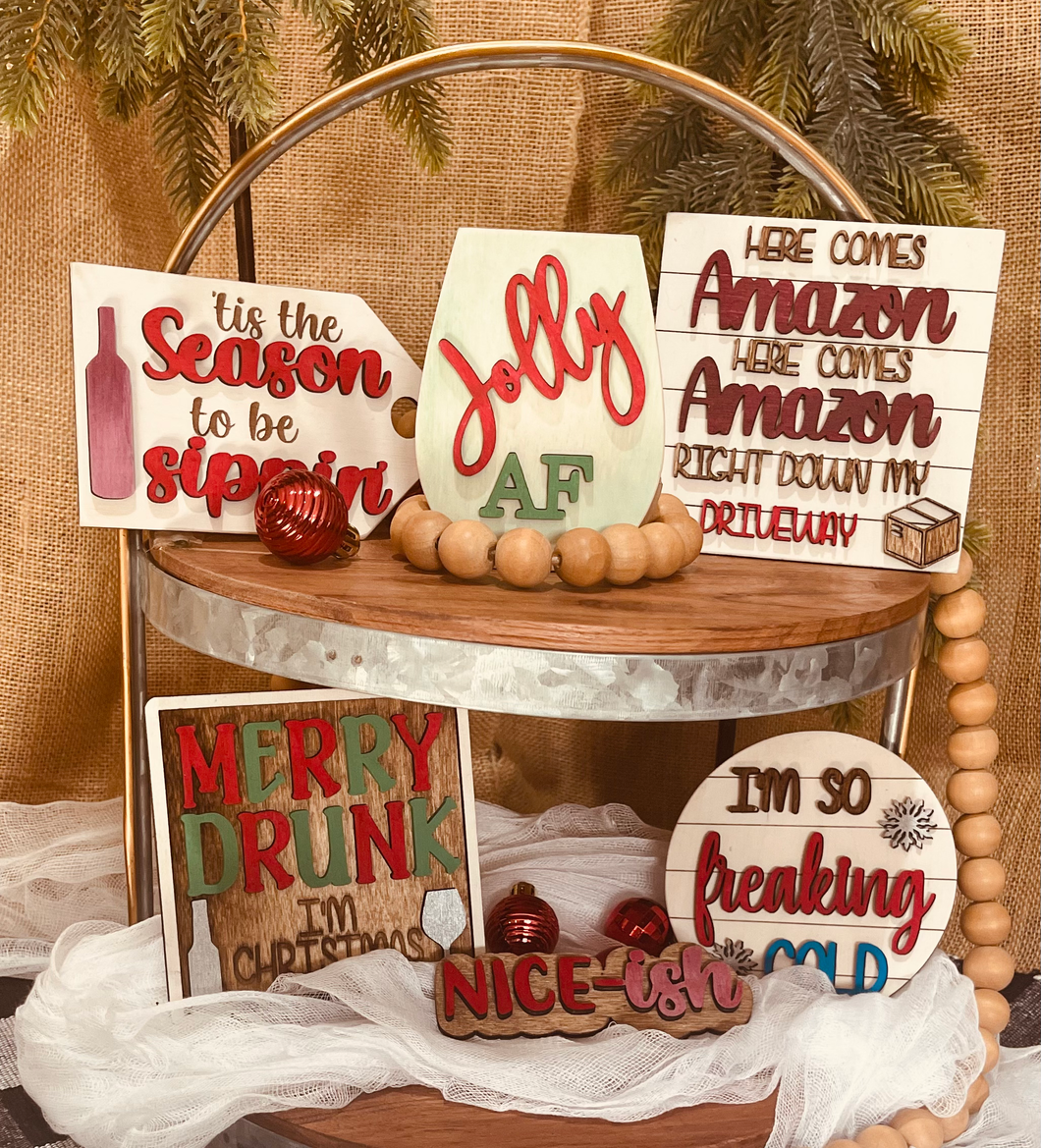 Limited Edition Holiday Tier Tray Decor